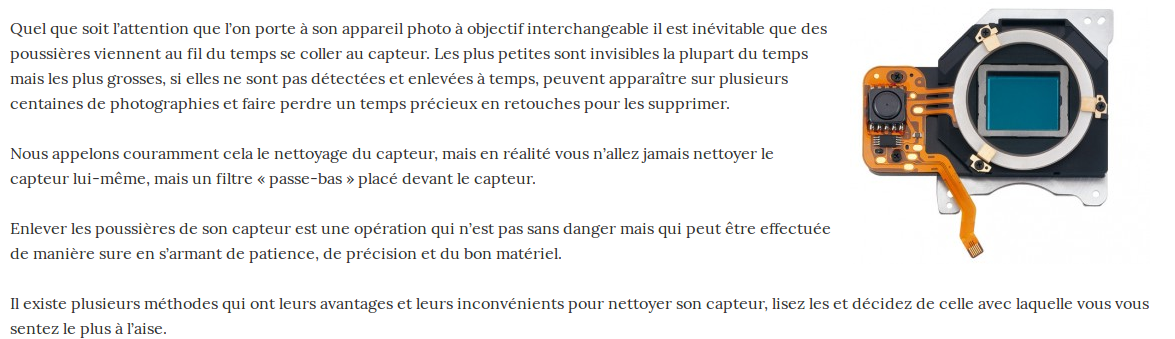 Capteur explication